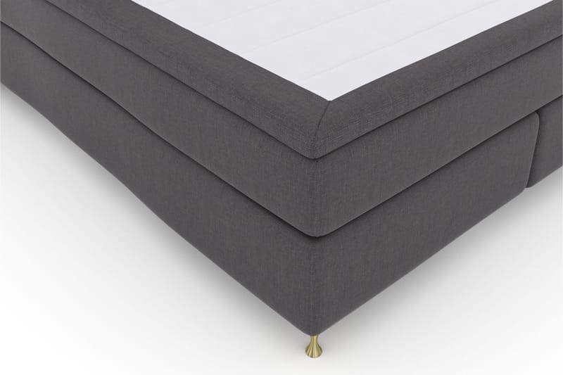 Select No 6 Komplett Sengepakke 210x210 F/M Lateks/Memory - Mørkegrå/Gullben - Møbler - Senger - Komplett sengepakke