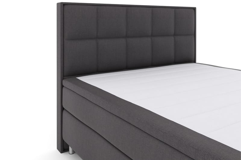 Select No 6 Komplett Sengepakke 210x210 F/M Lateks/Memory - Mørkegrå/Metallben - Møbler - Senger - Komplett sengepakke