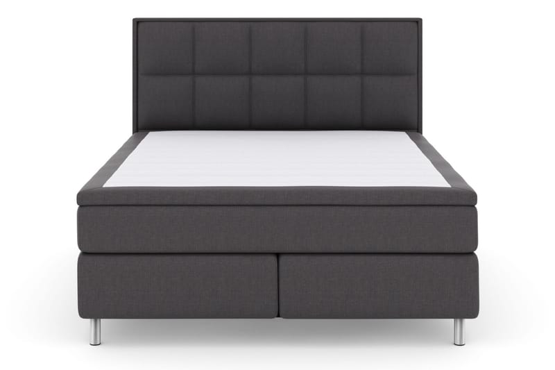 Select No 6 Komplett Sengepakke 210x210 F/M Lateks/Memory - Mørkegrå/Metallben - Møbler - Senger - Komplett sengepakke