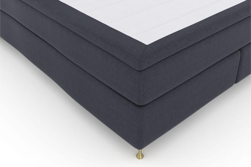Select No 6 Komplett Sengepakke 210x210 F/M Memory/Pocket - Blå/Gullben - Møbler - Senger - Kontinentalsenger