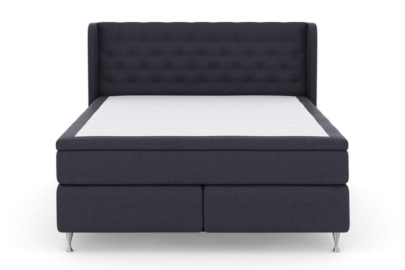 Select No 6 Komplett Sengepakke 210x210 F/M Memory/Pocket - Blå/Sølvben - Møbler - Senger - Kontinentalsenger