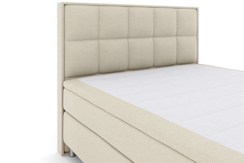Select No 6 Komplett Sengepakke 210x210 Medium Memory/Pocket - Beige/Metallben - Møbler - Senger - Kontinentalsenger