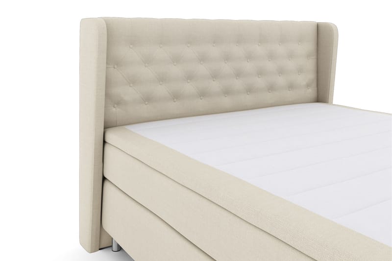 Select No 6 Komplett Sengepakke 210x210 Medium Memory/Pocket - Beige/Metallben - Møbler - Senger - Kontinentalsenger