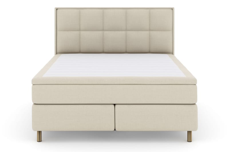 Select No 6 Komplett Sengepakke 210x210 Medium Watergel - Beige/Kobberben - Møbler - Senger - Komplett sengepakke
