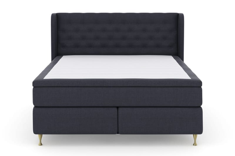 Select No 6 Komplett Sengepakke 210x210 Medium Watergel, Blå/Gullben