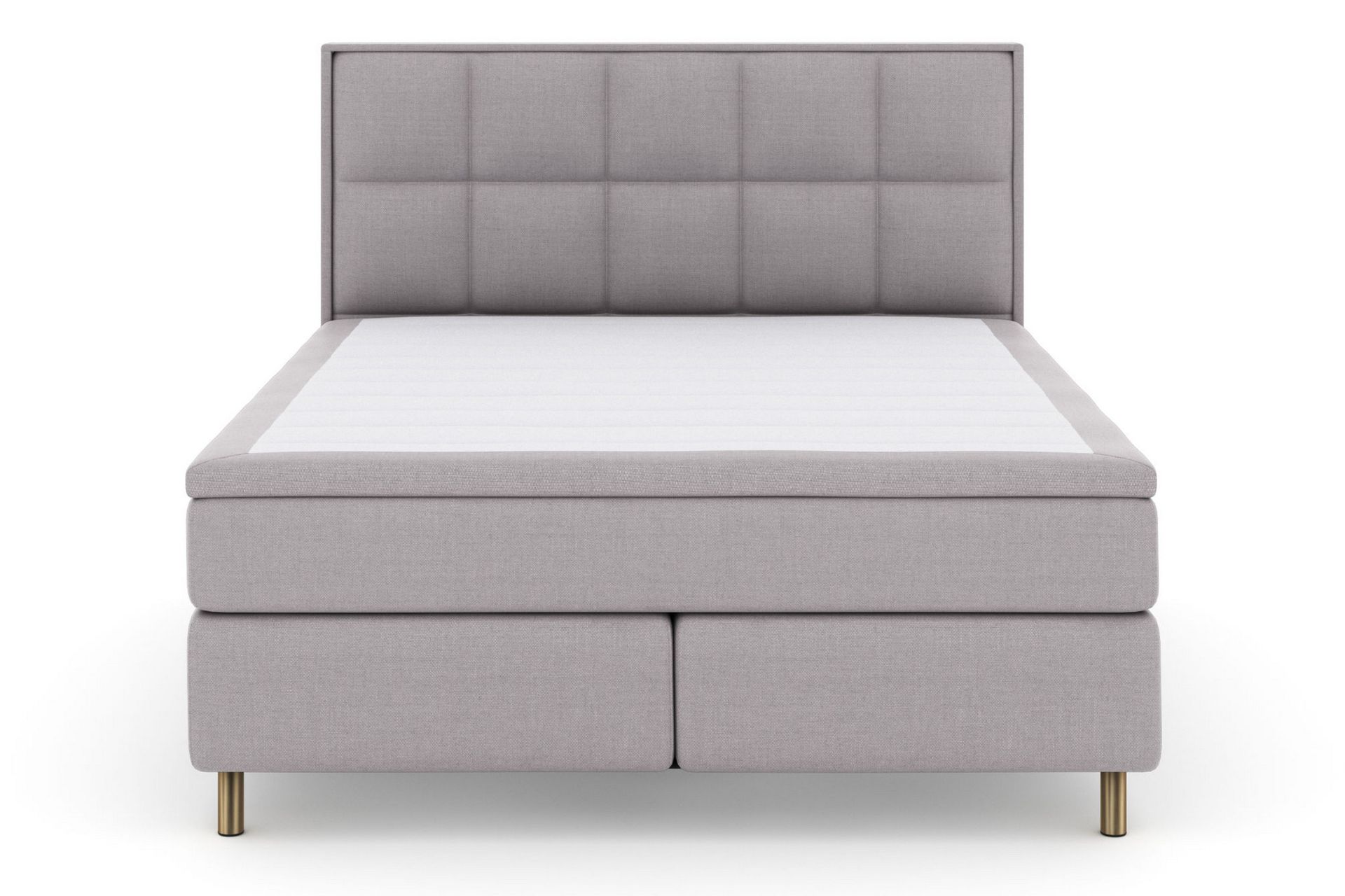 Select No 6 Komplett Sengepakke 210x210 Medium Watergel - Lysegrå/Kopperben - Møbler - Senger - Komplett sengepakke