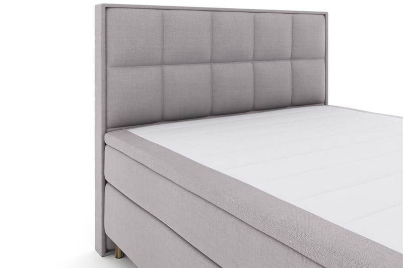 Select No 6 Komplett Sengepakke 210x210 Medium Watergel - Lysegrå/Kopperben - Møbler - Senger - Komplett sengepakke
