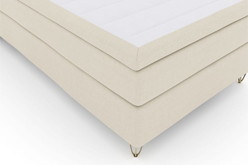 Select No 6 Kontinentalseng 120x200 Fast Lateks/Memory - Beige/V-formede Metallben - Møbler - Senger - Kontinentalsenger