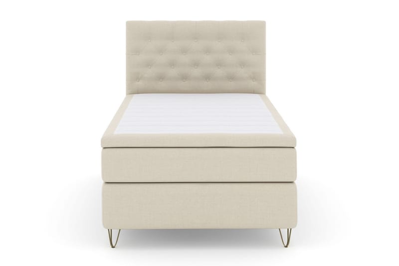 Select No 6 Kontinentalseng 120x200 Fast Lateks/Memory - Beige/V-formede Metallben - Møbler - Senger - Kontinentalsenger