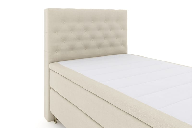 Select No 6 Kontinentalseng 120x200 Fast Watergel - Beige/V-formede Metallben - Møbler - Senger - Kontinentalsenger