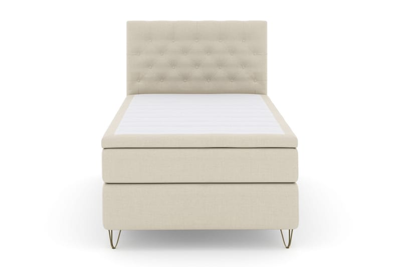 Select No 6 Kontinentalseng 120x200 Fast Watergel - Beige/V-formede Metallben - Møbler - Senger - Kontinentalsenger