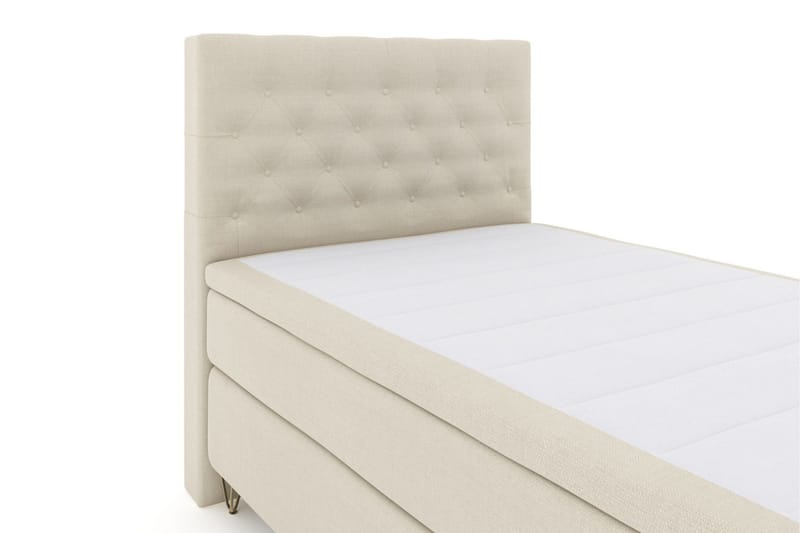 Select No 6 Kontinentalseng 120x200 Medium Lateks/Memory - Beige/V-formede Metallben - Møbler - Senger - Kontinentalsenger