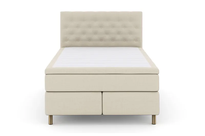 Select No 6 Kontinentalseng 140x200 Fast Lateks/Memory, Beige/Kobberben