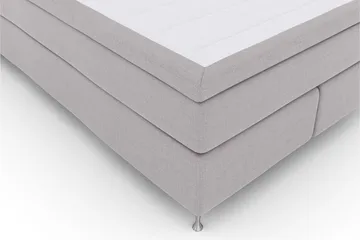 Select No 6 Kontinentalseng 140x200 Fast/Medium Watergel - Lysegrå/Sølvben - Møbler - Senger - Kontinentalsenger