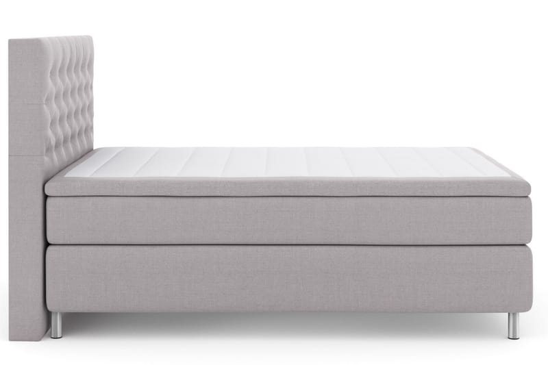 Select No 6 Kontinentalseng 140x200 F/M Memory/Pocket - Lysegrå/Metallben - M�øbler - Senger - Kontinentalsenger