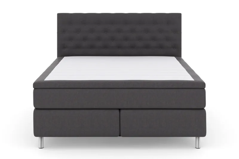 Select No 6 Kontinentalseng 160x200 Fast Lateks/Memory - Mørkegrå/Metallben - Møbler - Senger - Kontinentalsenger