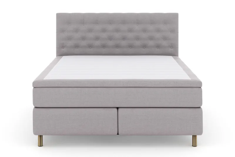 Select No 6 Kontinentalseng 160x200 Medium Lateks/Memory - Lysegrå/Kobberben - Møbler - Senger - Kontinentalsenger