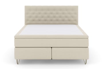 Select No 6 Kontinentalseng 180x200 Fast Watergel - Beige/V-formede Metallben - Møbler - Senger - Kontinentalsenger