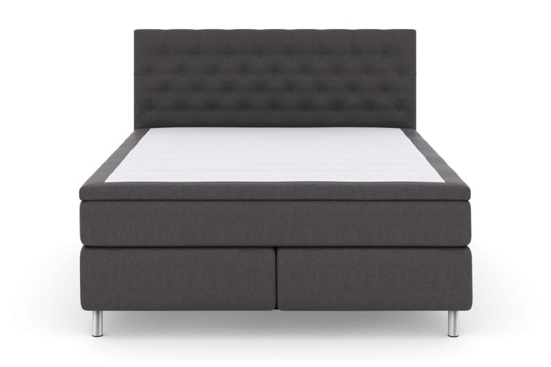 Select No 6 Kontinentalseng 180x200 Fast Watergel - Mørkegrå/Metallben - Møbler - Senger - Kontinentalsenger