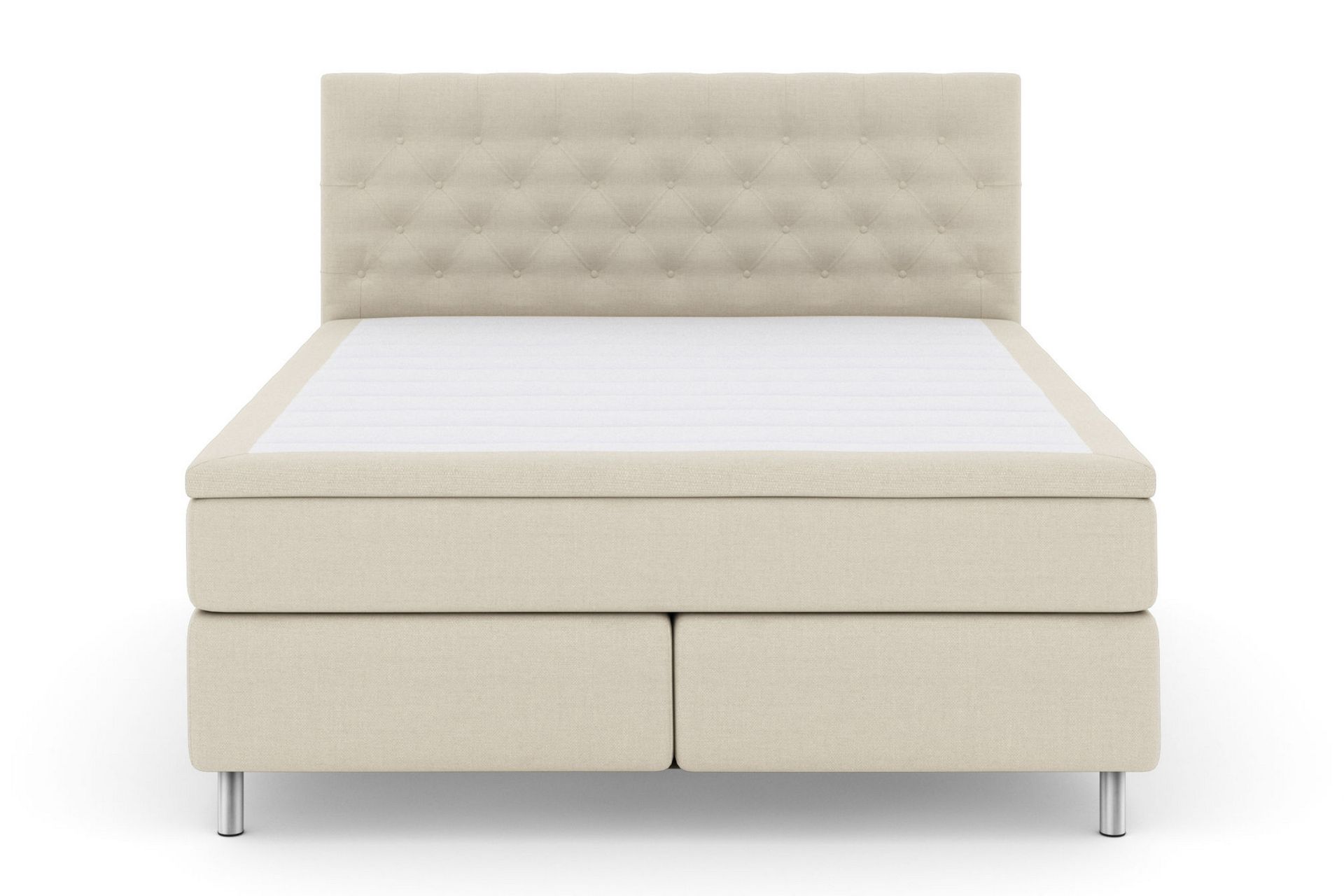 Select No 6 Kontinentalseng 180x200 Fast/Medium Lateks/Memor - Beige/Metallben - Møbler - Senger - Kontinentalsenger