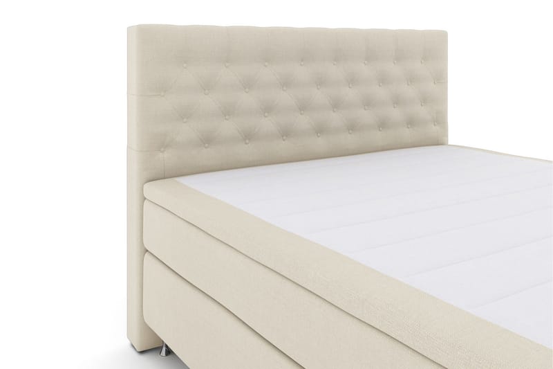 Select No 6 Kontinentalseng 180x200 Medium Lateks/Memory - Beige/Sølvben - Møbler - Senger - Kontinentalsenger