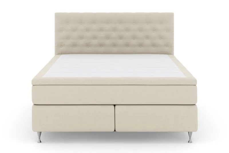 Select No 6 Kontinentalseng 180x200 Medium Lateks/Memory, Beige/Sølvben
