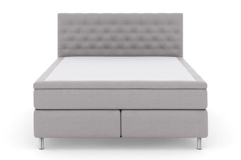 Select No 6 Kontinentalseng 180x200 Medium Lateks/Memory - Lysegrå/Metallben - Møbler - Senger - Kontinentalsenger