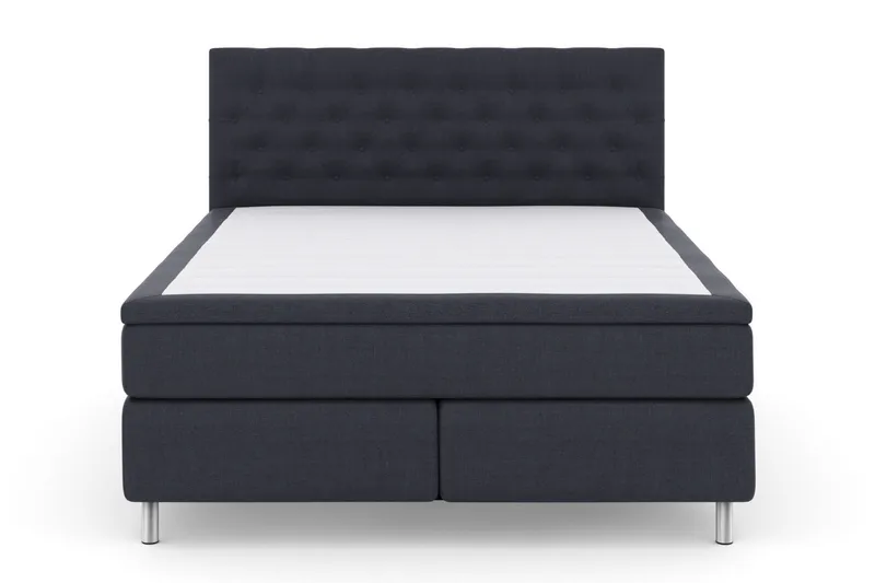 Select No 6 Kontinentalseng 210x210 Fast Memory/Pocket - Blå/Metallben - Møbler - Senger - Kontinentalsenger