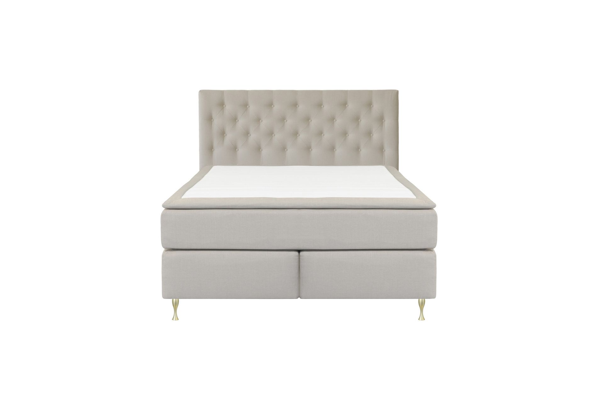 Select No 6 Kontinentalseng 210x210 Fast/Medium Watergel - Beige/Gullben - Møbler - Senger - Kontinentalsenger