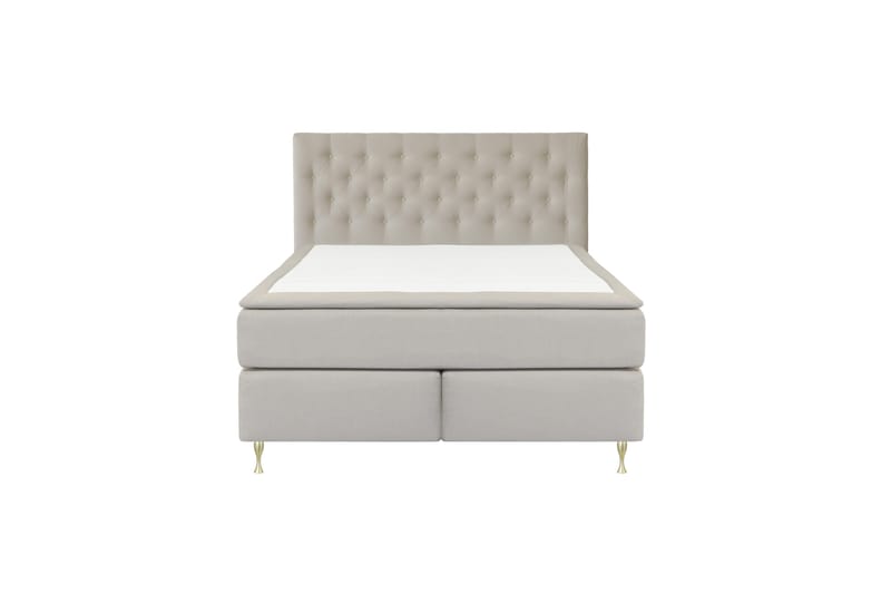 Select No 6 Kontinentalseng 210x210 F/M Memory/Pocket - Beige/Gullben - Møbler - Senger - Kontinentalsenger