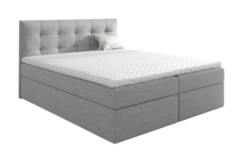 Skaftå kontinentalseng 120x200 - Svart / Grå / Hvit - Møbler - Senger - Kontinentalsenger