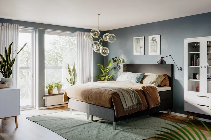 Sleepy Kontinentalseng 180x200 - Svart - Møbler - Senger - Kontinentalsenger