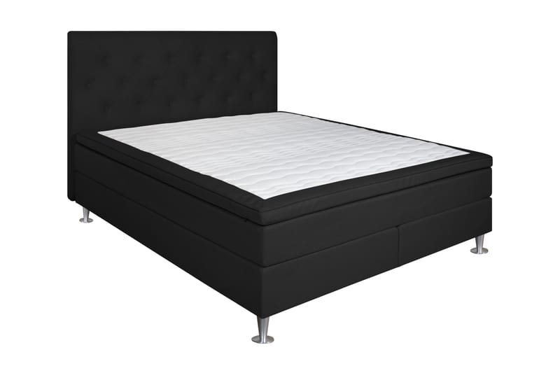 Strömstad Komplett Sängpaket 140x200 - Mørkegrå - Møbler - Senger - Komplett sengepakke
