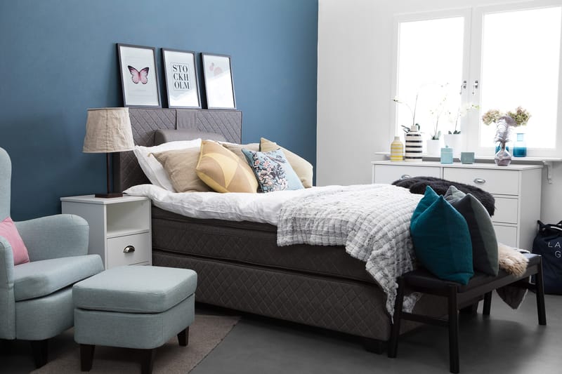 Sundborn Kontinentalseng 120 cm Lateks - Møbler - Senger - Kontinentalsenger