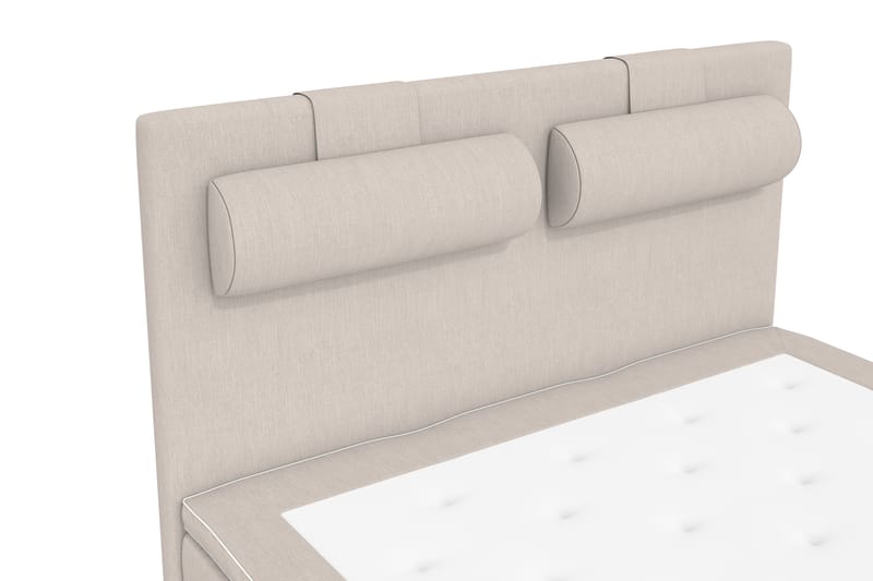 Superior Lyx Komplett Sengepakke 120 cm Beige - Eikeben - Komplett sengepakke - Kontinentalsenger