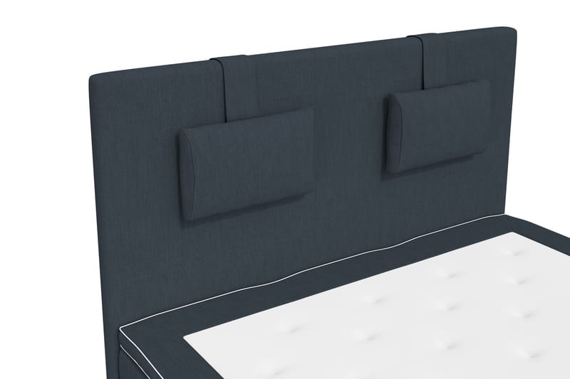 Superior Lyx Komplett Sengepakke 120 cm Mørkeblå - Eikeben - Komplett sengepakke - Kontinentalsenger