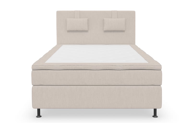 Superior Lyx Komplett Sengepakke 140 cm Beige - Sølvben - Møbler - Senger - Komplett sengepakke