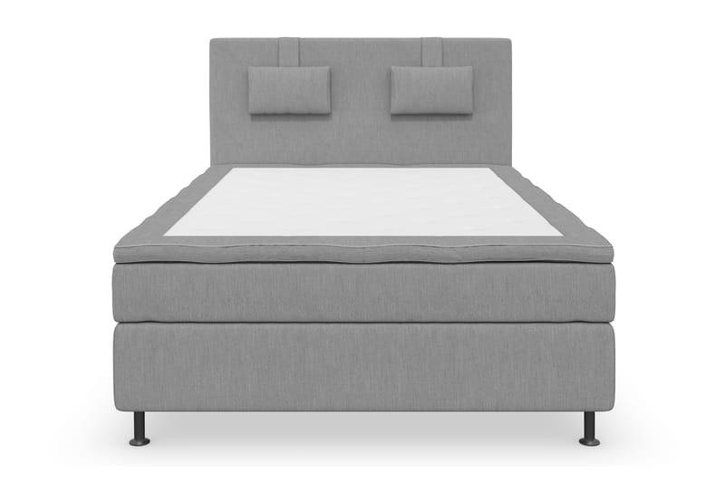 Superior Lyx Komplett Sengepakke 140 cm Lysegrå - Sølvben - Møbler - Senger - Komplett sengepakke