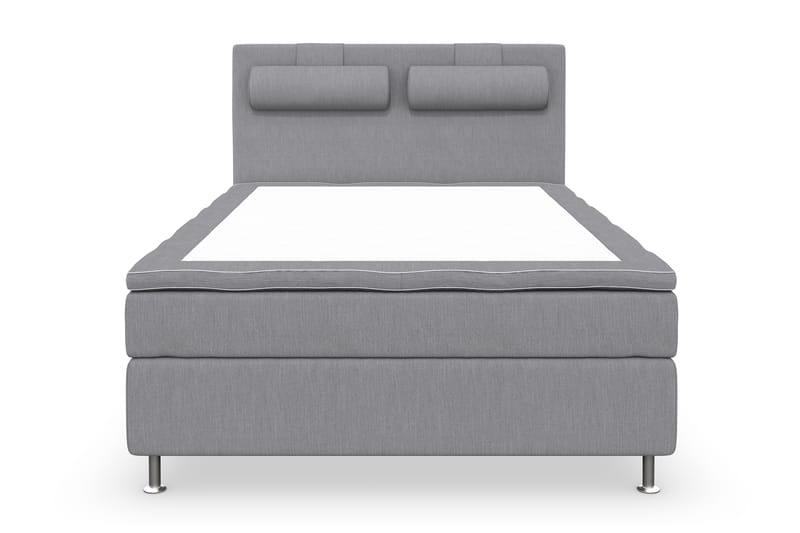 Superior Lyx Komplett Sengepakke 140 cm Lysegrå - Sølvben - Møbler - Senger - Komplett sengepakke