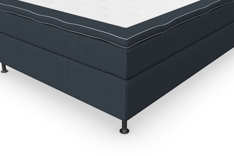 Superior Lyx Komplett Sengepakke 140 cm Mørkeblå - Sølvben - Møbler - Senger - Komplett sengepakke