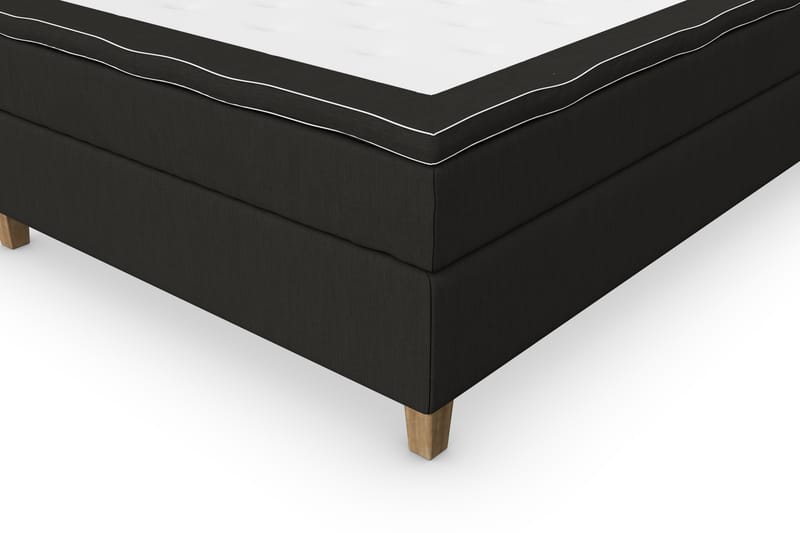 Superior Lyx Komplett Sengepakke 140 cm Svart - Eikeben - Møbler - Senger - Komplett sengepakke