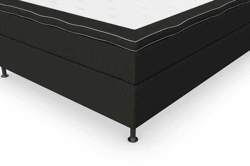 Superior Lyx Komplett Sengepakke 140 cm Svart - Sølvben - Møbler - Senger - Komplett sengepakke