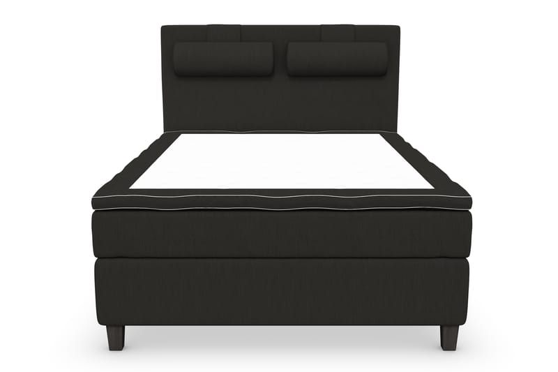 Superior Lyx Komplett Sengepakke 140 cm Svart - Svarte Ben - Møbler - Senger - Komplett sengepakke