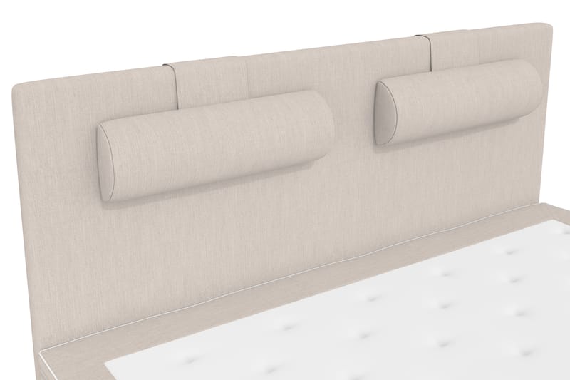 Superior Lyx Komplett Sengepakke 160 cm Beige - Eikeben - Komplett sengepakke - Kontinentalsenger - Dobbeltsenger