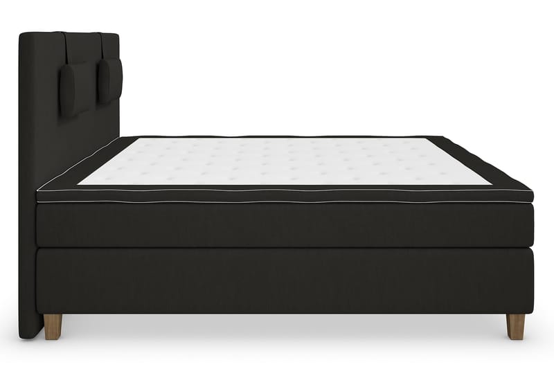 Superior Lyx Komplett Sengepakke 160 cm Svart - Eikeben - Møbler - Senger - Komplett sengepakke