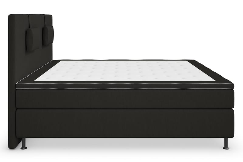Superior Lyx Komplett Sengepakke 160 cm Svart - Sølvben - Møbler - Senger - Komplett sengepakke