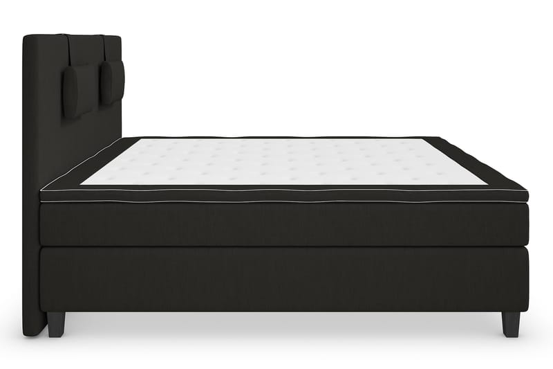 Superior Lyx Komplett Sengepakke 160 cm Svart - Svarte Ben - Møbler - Senger - Komplett sengepakke