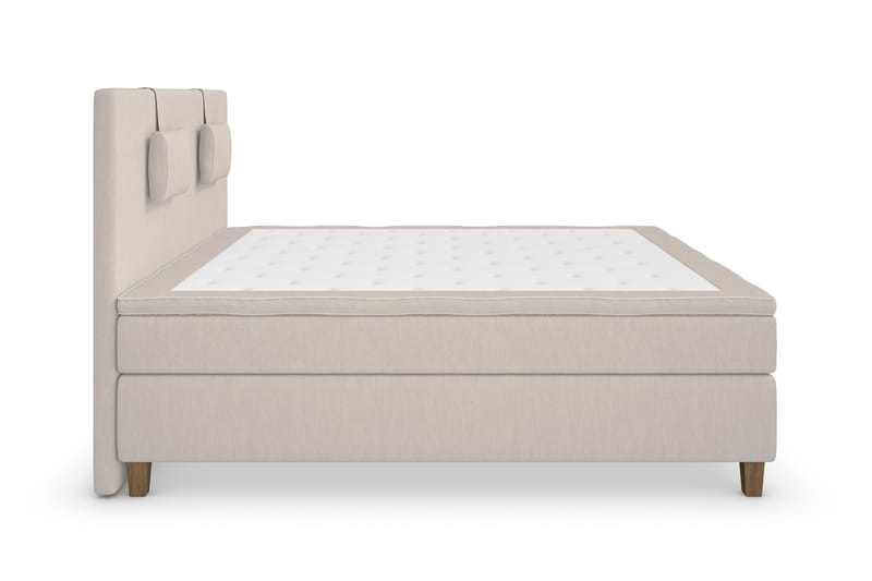 Superior Lyx Komplett Sengepakke 180 cm Beige - Eikeben - Møbler - Senger - Komplett sengepakke