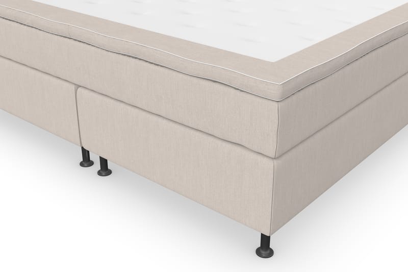 Superior Lyx Komplett Sengepakke 180 cm Beige - Sølvben - Møbler - Senger - Komplett sengepakke