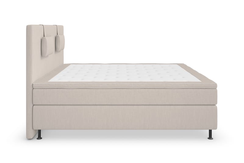 Superior Lyx Komplett Sengepakke 180 cm Beige - Sølvben - Møbler - Senger - Komplett sengepakke